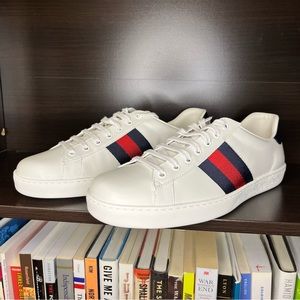 Gucci Ace Leather - Blue Sneakers